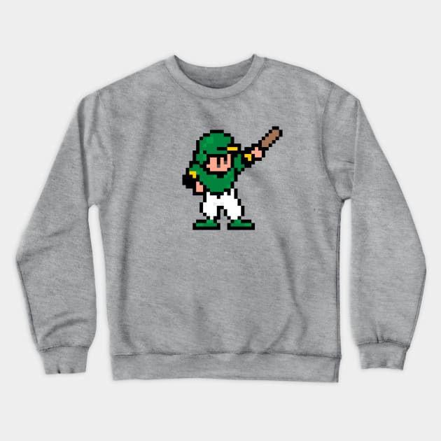 8-Bit Home Run - Oakland Crewneck Sweatshirt by The Pixel League